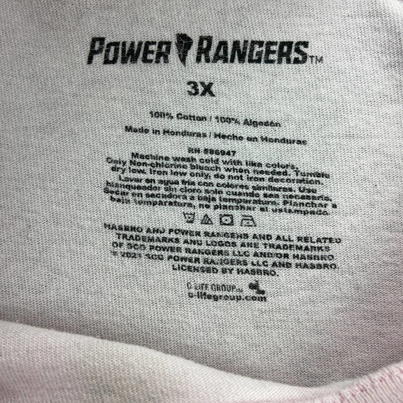 Mighty Morphin Power Rangers - Pink T-Shirt - 3X - Picture 3 of 6